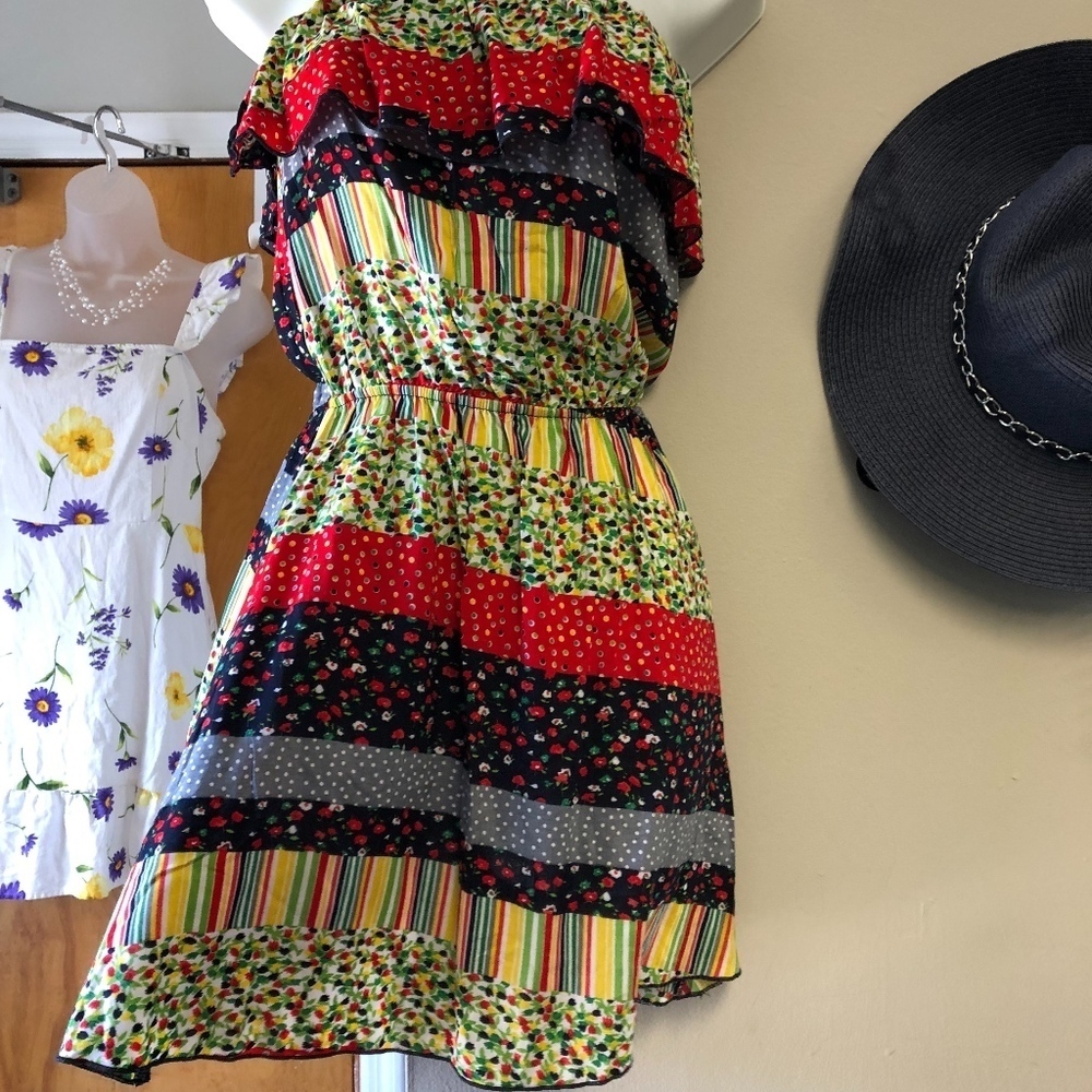 Tea N Rose Strapless Sun Dress Size Small